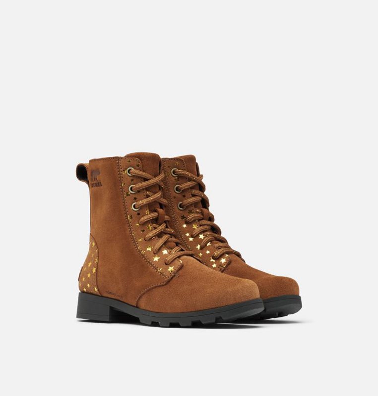 Sorel Barn Stövlar Brun - Youth Emelie™ Short Lace - WPE-581072